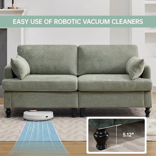 Opiesit 68.9” Loveseat Sofa Couch, Modern Comfy 2 Seat Chenille Couches - Image 5