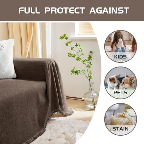 MEETSKY Couch Cover for Dogs, Sofa Covers for Pets Washable, Chenille Sofa - Image 5