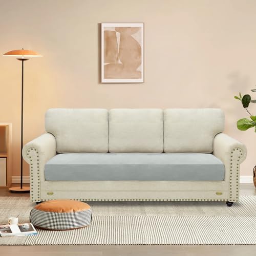 MAXIJIN Velvet Stretch Couch Cushion Covers Soft Sofa Cushion Cover Replacement - Image 2