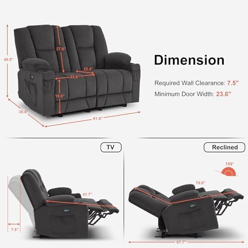 MCombo 57 in Power Reclining Loveseat - Image 3