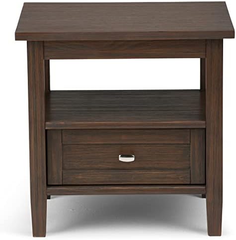 SIMPLIHOME Warm Shaker 20" End Tables in Farmhouse Brown - Image 3