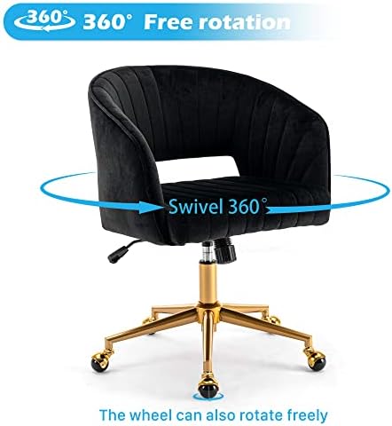 KCC Vanity Chair Velvet Desk Chair - Image 6