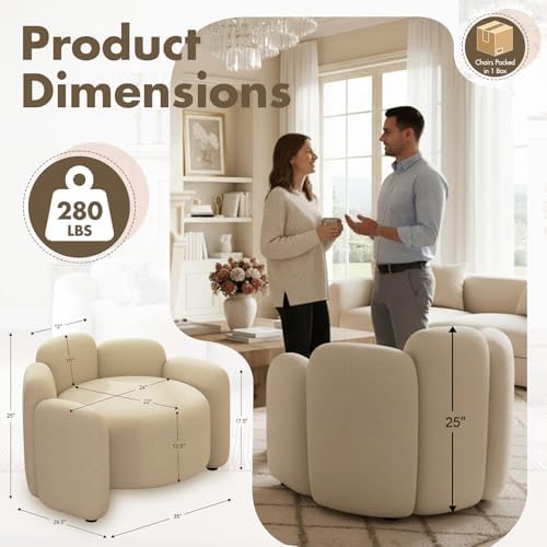 Hyfirm Camel Khaki Accent Chairs Set of 2 - Image 2