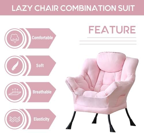 LITA Lazy Chair, Comfy Accent Reading Chair - Image 5