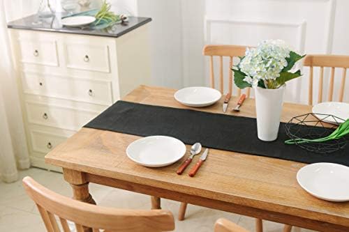 Dinning Table Runner 12 x 90 Inches Farmhouse Kitchen Coffee Burlap Table Runner - Image 6
