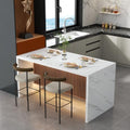 Gyfimoie Large Imitation Marble Dining Table by Gyfimoie