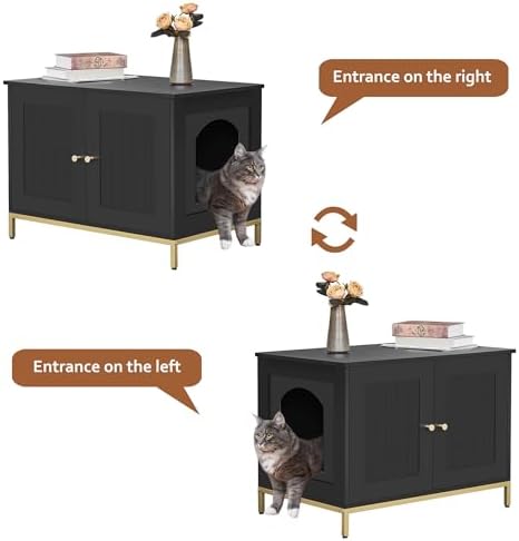 Homhedy 28.3" L Cat Litter Box Enclosure - Image 5