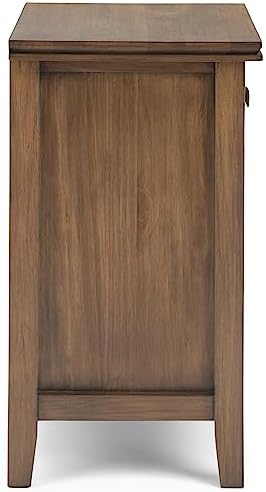 SIMPLIHOME Artisan 24" Nightstands in Rustic Natural Aged Brown - Image 4