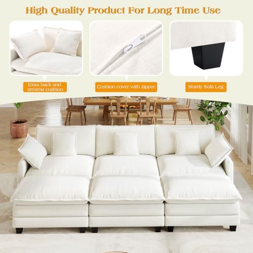 Hanherry Modular Sectional Sofa, Cloud Couch - Image 4