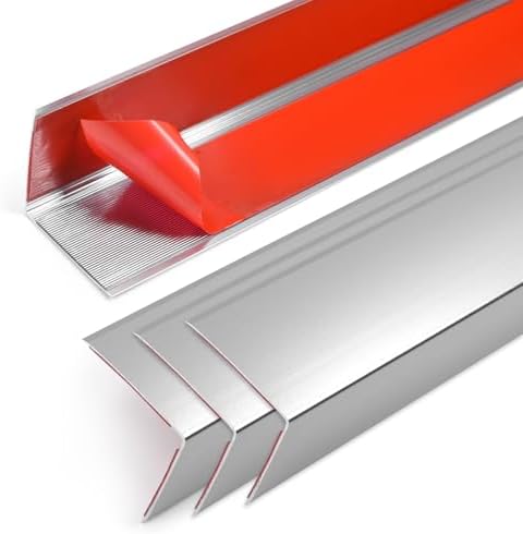 4PCS 45" Aluminum Metal Corner Protectors, Self Adhesive Corner Guards by Jiekayi