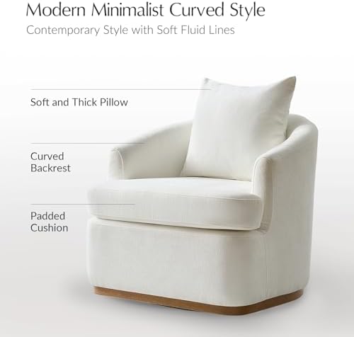 HULALA HOME Modern Swivel Accent Chair - Image 5