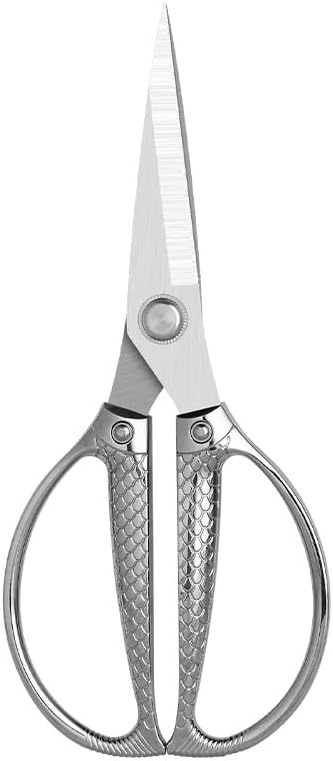 Silver Kitchen Scissors -Heavy Duty & All Purpose, Stainless Steel, Ideal for office & Home Use, Industrial Grade