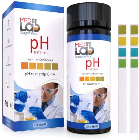 Med Lab 200 Universal pH Test Strips by MedLabDiagnostics