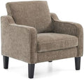 VINGLI Light Brown Accent Chair, Upholstered Armchair by VINGLI
