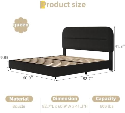 HOMBCK Queen Bed Frame - Image 2