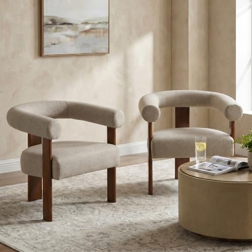 VKNOW Barrel Accent Chairs Set of 2 - Image 3