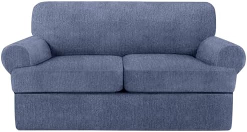 T Cushion Loveseat Slipcover 3 Pieces Sofa Covers by Jcones