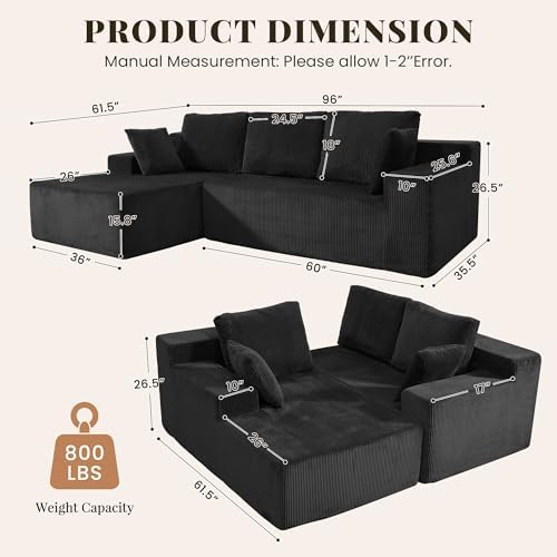 GRUSIGN Cloud Sectional Boneless Couches - Image 2