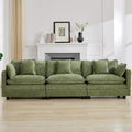 111'' Sectional Cloud Deep Seat Couch, Modern Comfy Chenille Modular Sectional by WUTUTUEE
