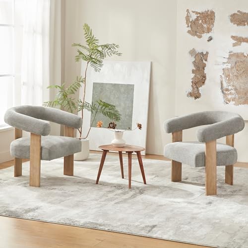 VKNOW Barrel Accent Chairs Set of 2 - Image 4