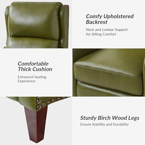 HULALA HOME Genuine Leather Recliner Chair - Image 6