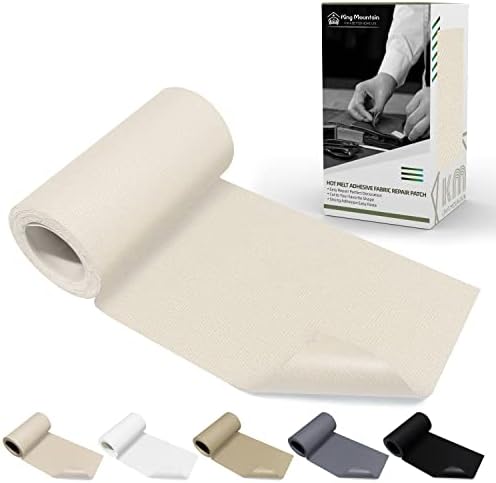 KING MOUNTAIN Canvas Iron on Patch, Waterproof 100% Cotton Fabric Repair Patch by ForABetterHomeLife