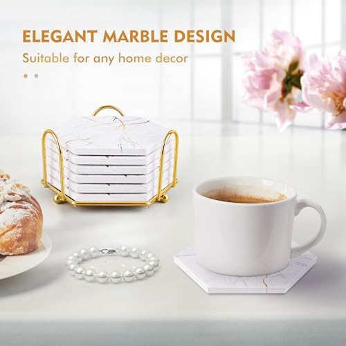 Marble Coasters for Drinks Absorbent - Image 3