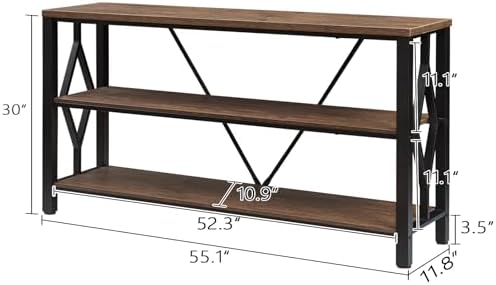 HOMISSUE Sofa Console Table, Rustic Console Table - Image 2