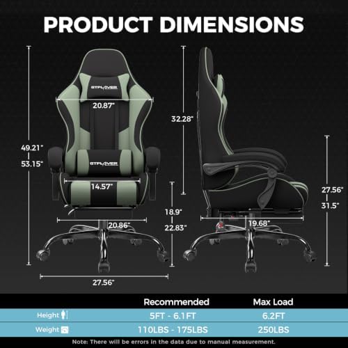 GTPLAYER Gaming Chair, Computer Chair - Image 3
