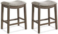 ROME + OAK Parker 26 Inch Counter Stool, Backless Saddle by ROMEOAK
