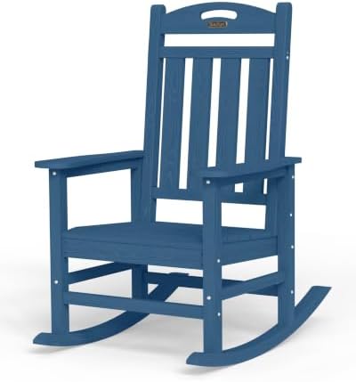 Outdoor Rocking Chair, Oversized Patio Rocking Chair, All Weather by Suunyn