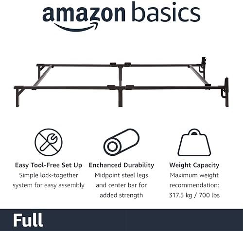 Amazon Basics Metal Bed Frame, 9-Leg Support Base - Image 3