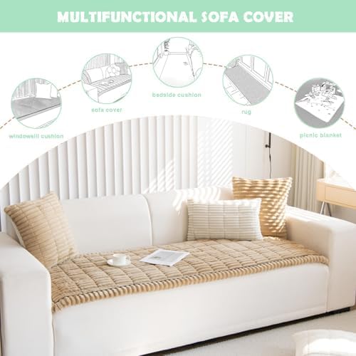 ZQFFB Couch Cover for Dogs Washable Non-Slip Pet Friendly Sofa Protector - Image 3