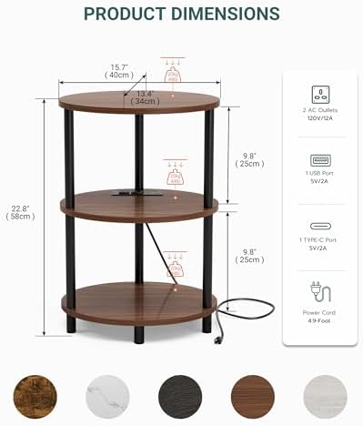 Small Round Side Table - Image 2