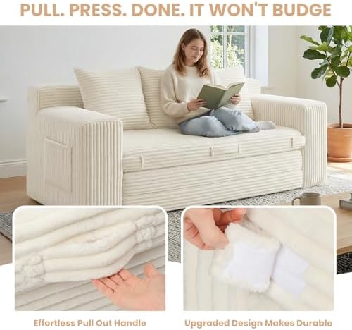 Boneless Couch Sofa Bed, Pull Out Couch Bed - Image 5