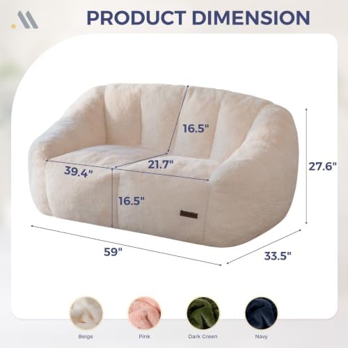 MAXYOYO Bean Bag Chair, Comfy Bean Bag Sofa - Image 2