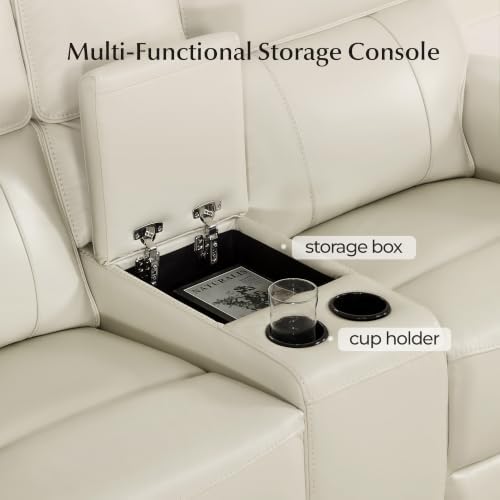 CHITA Genuine Leather Power Reclining Sofa, Recliner - Image 4
