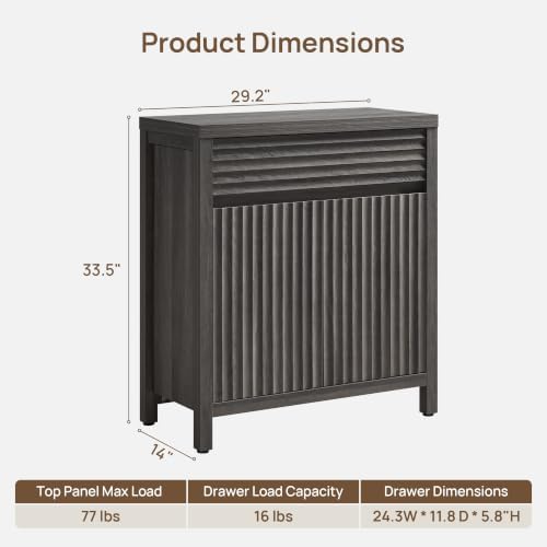 SICOTAS 87" Fluted Buffet Cabinet - Image 2