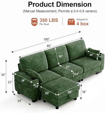 Vipbear Modular Sectional Sofa - Image 2