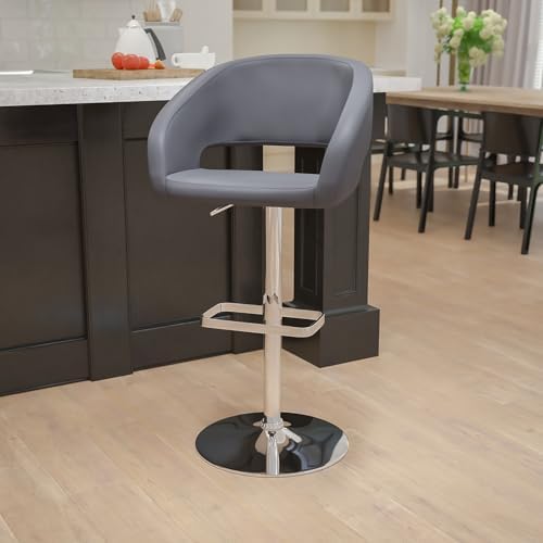 Flash Furniture Mid-Back Vinyl Barstool - Image 2