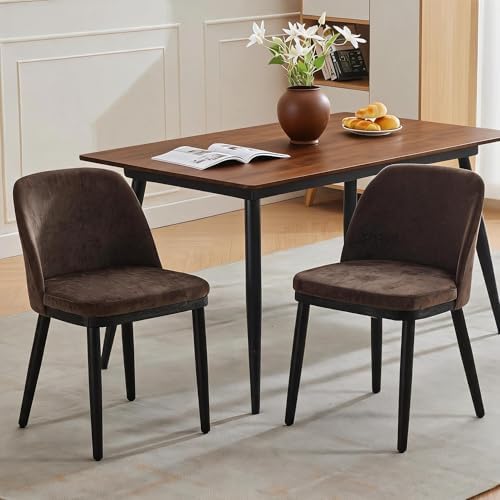 Upholstered Dining Chairs Set of 2, Modern Kitchen Chairs by Garvee