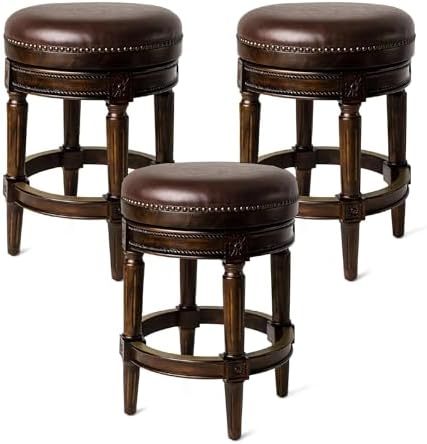 Maven Lane Pullman Backless Counter Stool, Dark Brown by Unknown