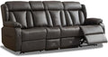 90.6" Reclining Sofa 3 Seater Recliner Couch by WISHDEER