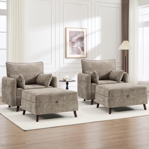 Set of 4 Oversized Accent Chair by HOMYKA