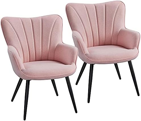 Yaheetech Accent Chairs Set of 2, Upholstered Armchairs by Yaheetech