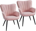 Yaheetech Accent Chairs Set of 2, Upholstered Armchairs by Yaheetech