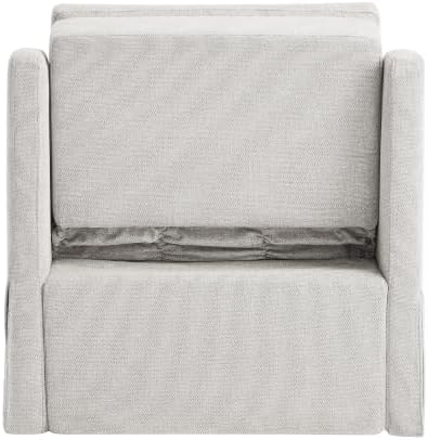 Serta Hawthorne 35" Slipcovered Convertible Accent Chair, Cot Size, Dreamcoil - Image 5