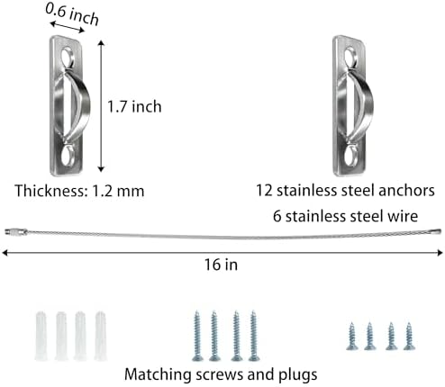 6 Sets Anti Tip Furniture Anchors - Image 6