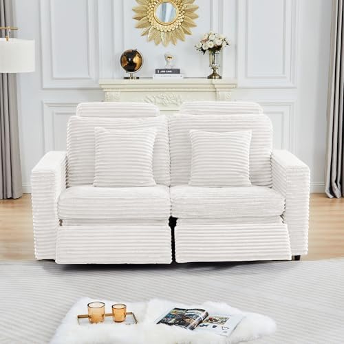 RARZOE Modular Sectional Couch Armless Seats Module, Modular Sofa 2 Armless - Image 2