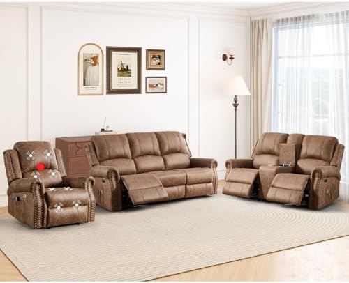 HAOMARKETS 3-Piece Power Reclining Sofa Set by HAOMARKETS